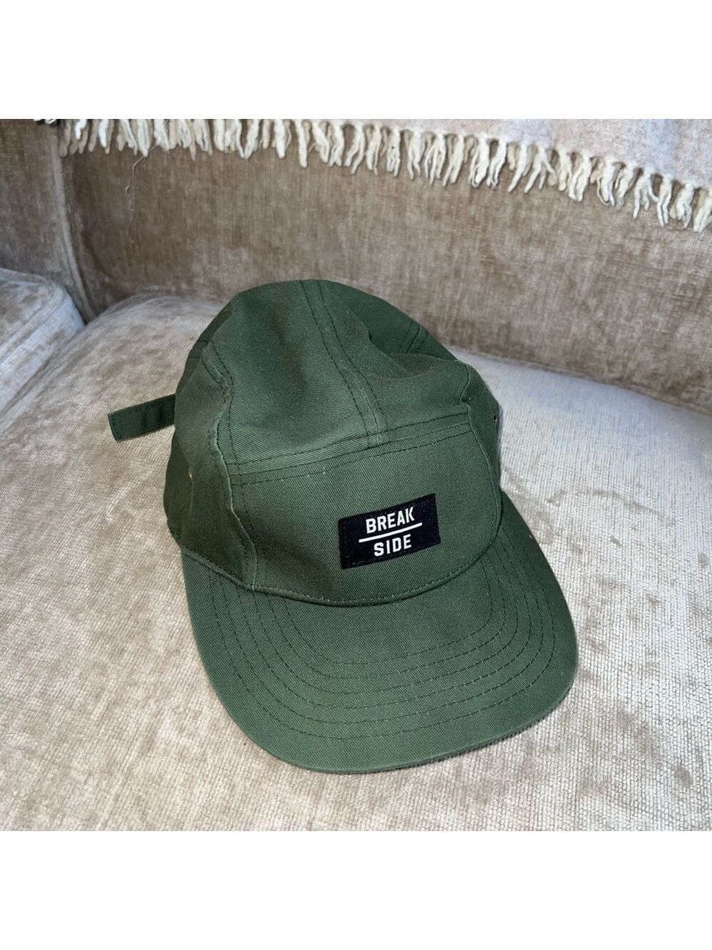 Break Size Military Green Hat With Adjustable Strap